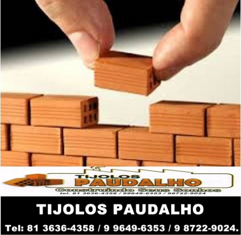 TIJOLOS EM PARATIBE PAULISTA PE 9 9765-2714